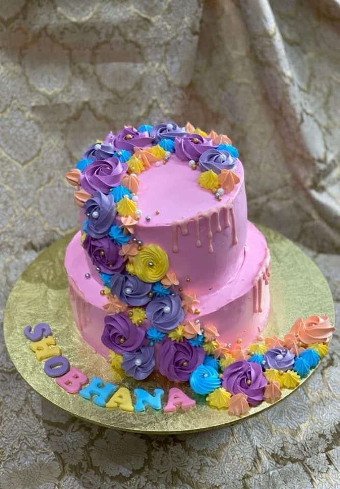Birthday Cake two-tier 3