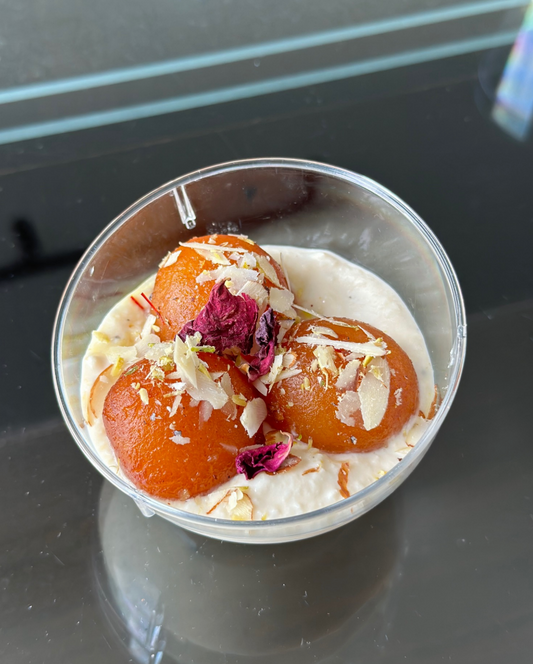 Mava Gulab Jamun with Rabdi