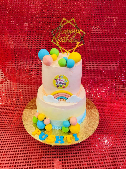 Birthday Cake two-tier 4