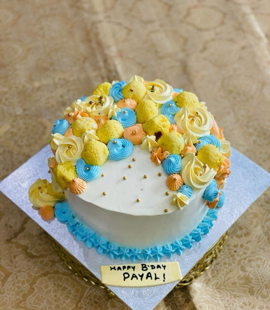 Rasmalai Cake Floral